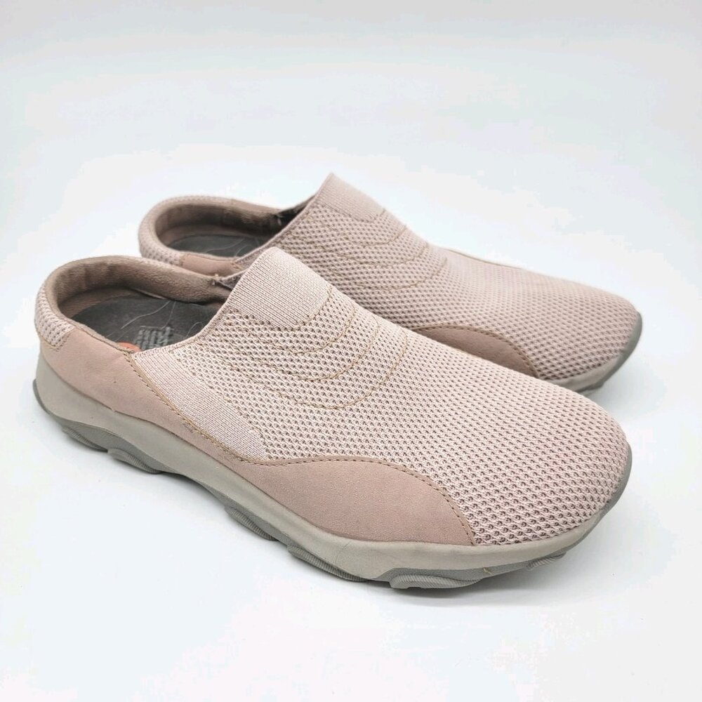 Earth Origins Shoes Womens Sz 10 Slip On Loafers Baby Pink Comfort Round Toe